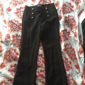 Black flared pants